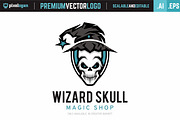 Wizard Skull Logo