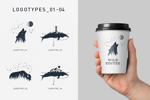 Double Exposure. 20 Creative Logos in Logo Templates - product preview 5