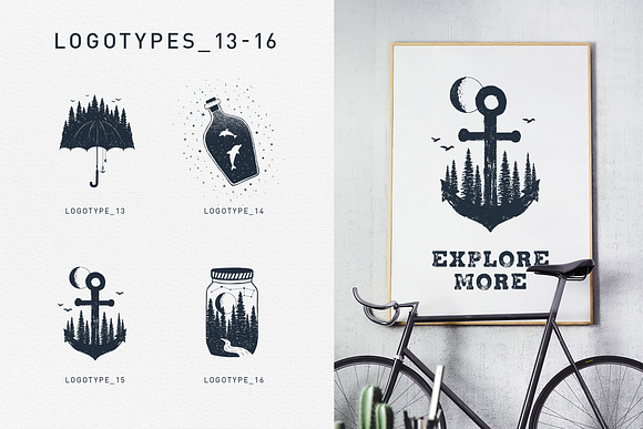Double Exposure. 20 Creative Logos in Logo Templates - product preview 8