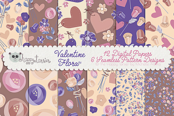 Valentine Flora 04 Patterns