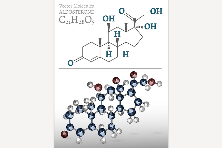 Aldosterone Molecule in Illustrations - product preview 8