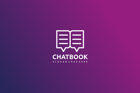 Chat Book Logo in Logo Templates - product preview 1