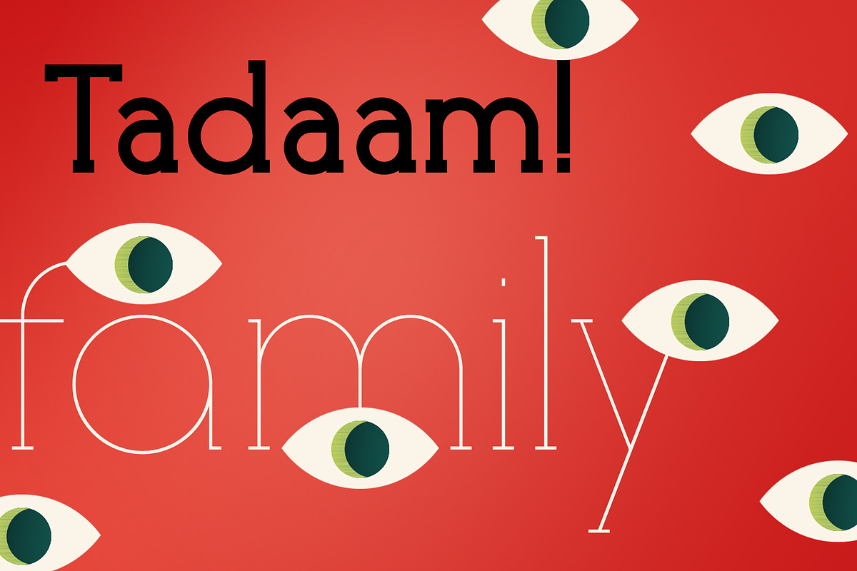 Tadaam!  in Slab Serif Fonts - product preview 8