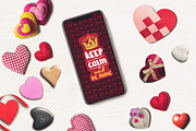 Valentine iPhone X Mock-up #5