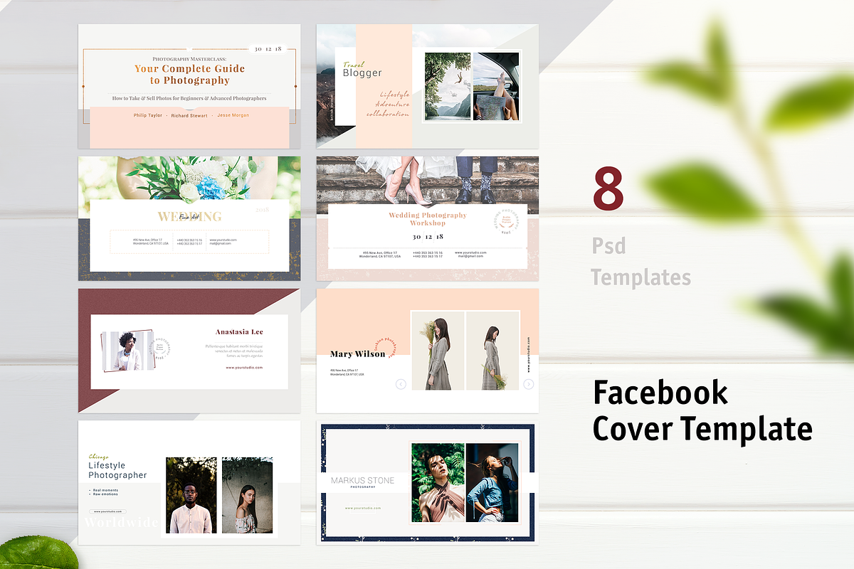 8 Facebook Cover Templates in Facebook Templates - product preview 8