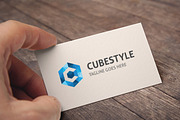 Letter C (Cube Style) Logo