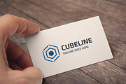 Cube Line Logo
