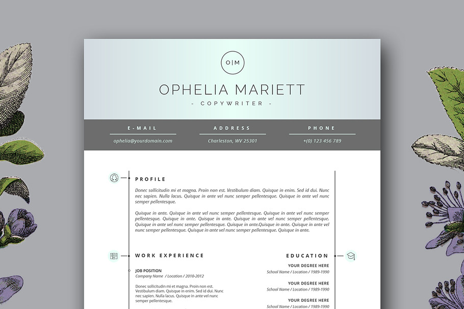 Modern Resume Template for MS Word