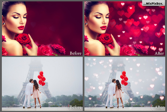 Romantic Bokeh Photo Overlays in Add-Ons - product preview 1
