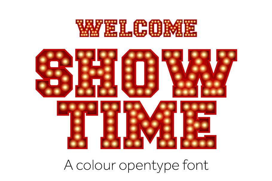 Showtime - Colour font in Colorful Fonts - product preview 8