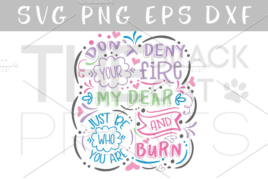 Don't deny your fire SVG DXF PNG EPS in Illustrations - product preview 8