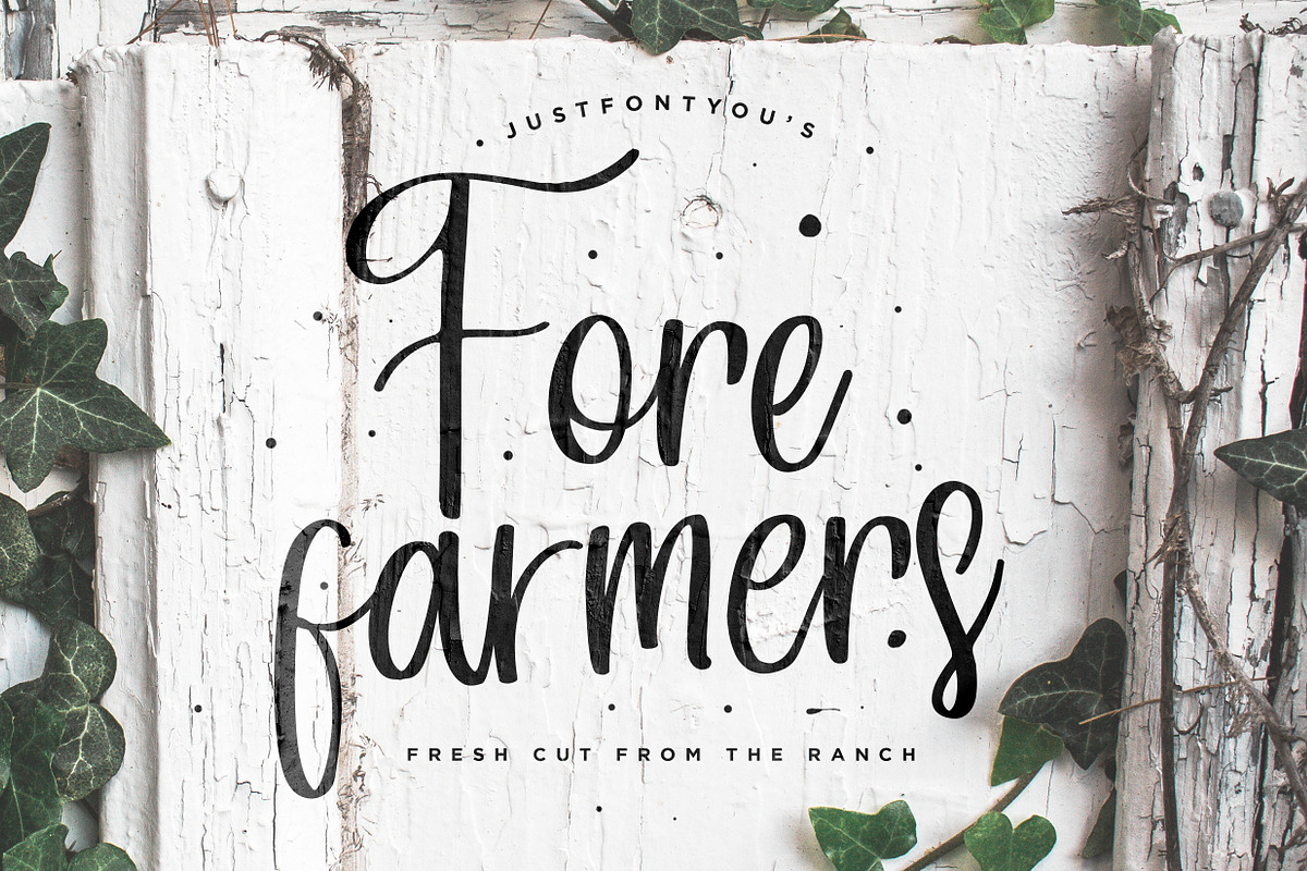 Forefarmers - Rustic Casual Vintage in Display Fonts - product preview 8