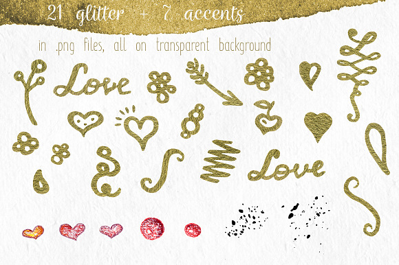 Wild Hearts: Watercolor Clip Art set in Illustrations - product preview 4