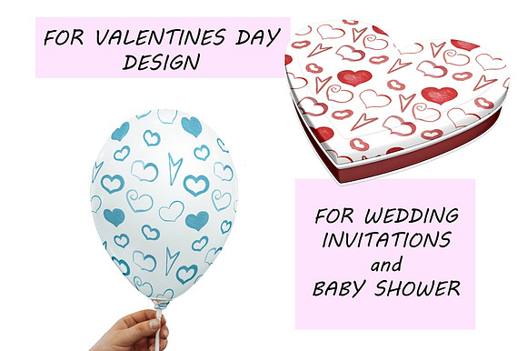 Watercolor Hearts in Illustrations - product preview 1