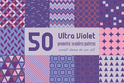 Ultra Violet Geometric Patterns Set