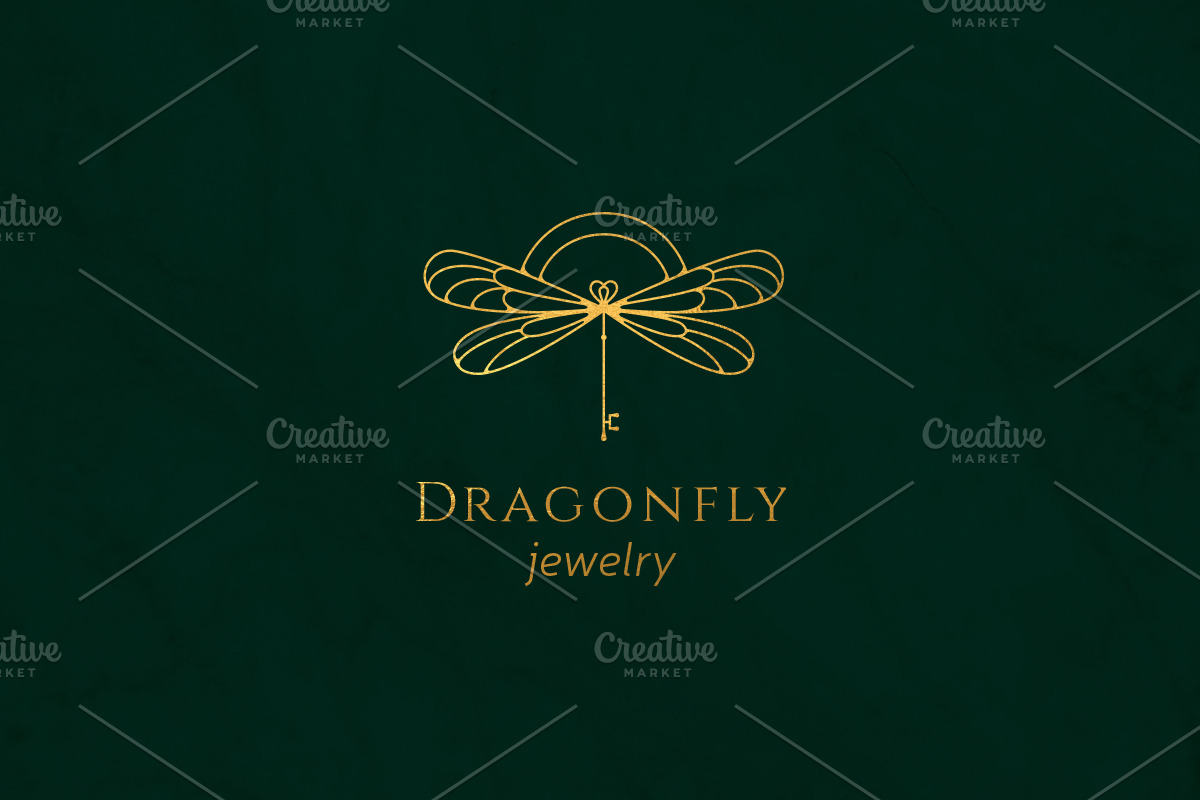 Dragonfly jewelry logo in Logo Templates - product preview 8