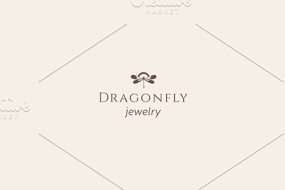 Dragonfly jewelry logo in Logo Templates - product preview 2