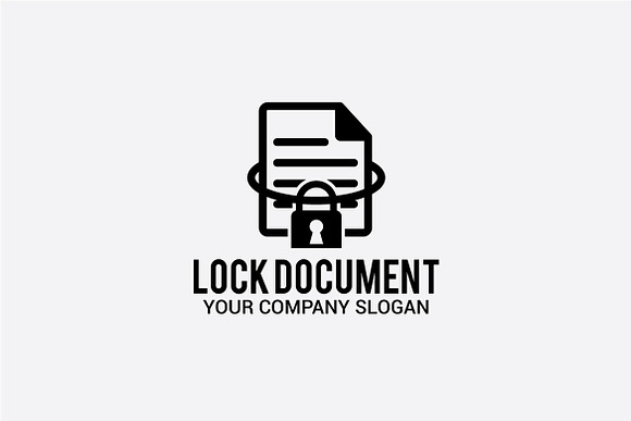 lock document in Logo Templates - product preview 1