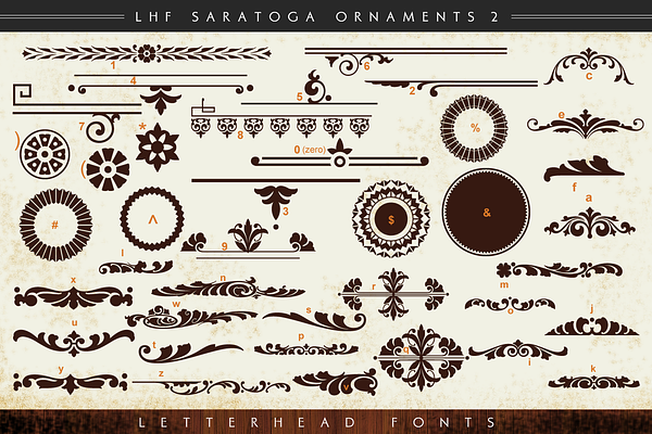 LHF Saratoga Ornaments