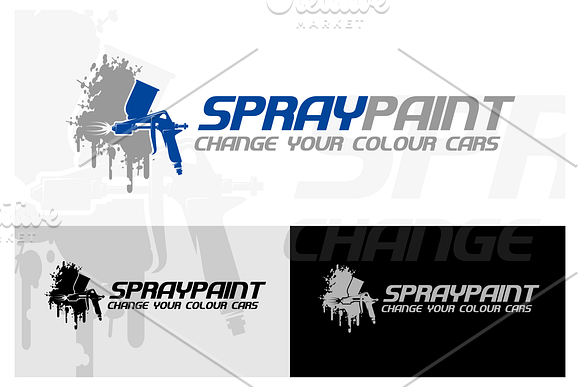 SPRAY PAINT CARS in Logo Templates - product preview 1