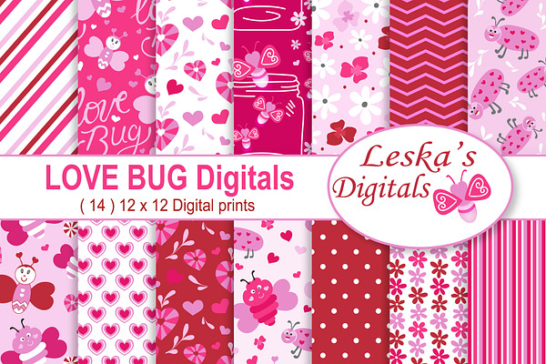 Valentine Digital Love Bug Pack