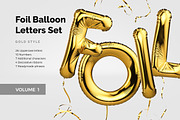 Foil Balloon Letters Set