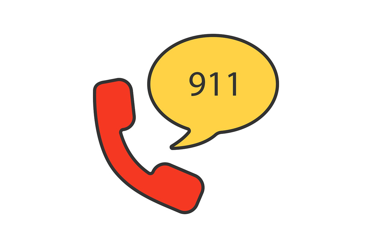 Emergency calling service color icon in Graphics - product preview 8