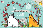 St.Valentine's Cats - 82 elements