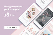 Rosegold Instagram Stories Pack