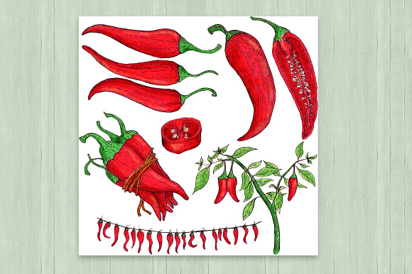Chili pepper in Illustrations - product preview 2