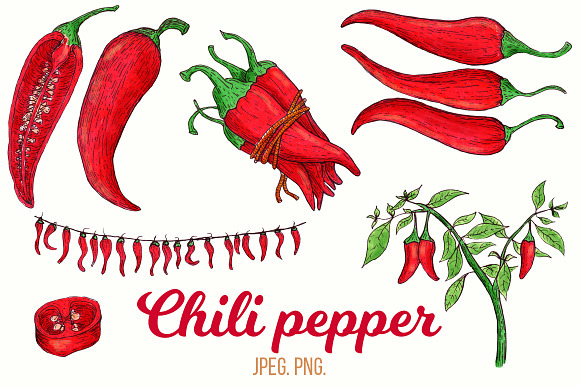 Chili pepper in Illustrations - product preview 3
