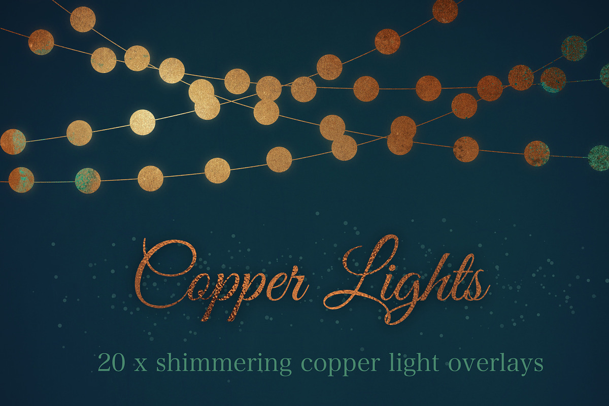 Copper string lights in Objects - product preview 8