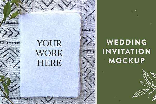 Wedding Invitation Mockup