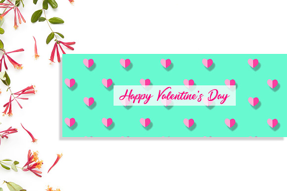 Valentine’s Day FB NewBanner in Facebook Templates - product preview 2