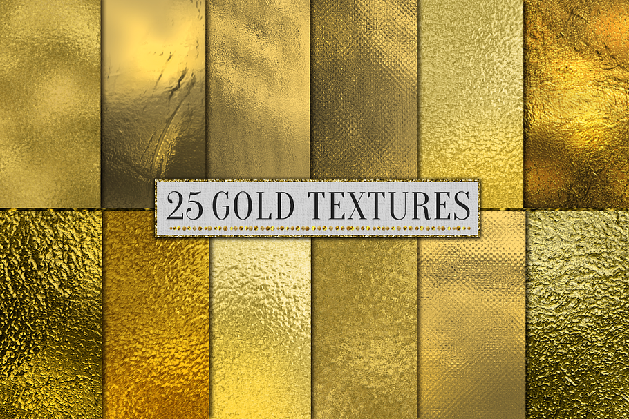 25 Gold Foil Paper Gold Background
