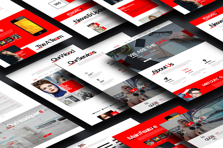 D One - Creative Agency Onepage PSD in Landing Page Templates - product preview 8