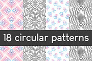 18 circular patterns set