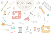 Crafty Kathy Clip Art & Vector