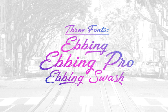 Ebbing in Script Fonts - product preview 1
