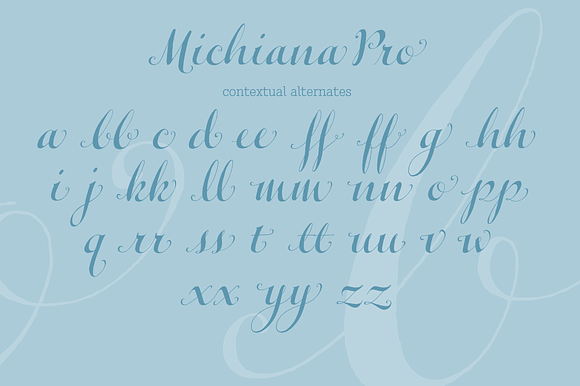 Michiana Pro in Script Fonts - product preview 5