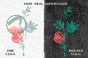 1200+ Watercolor PS Stamp Brushes