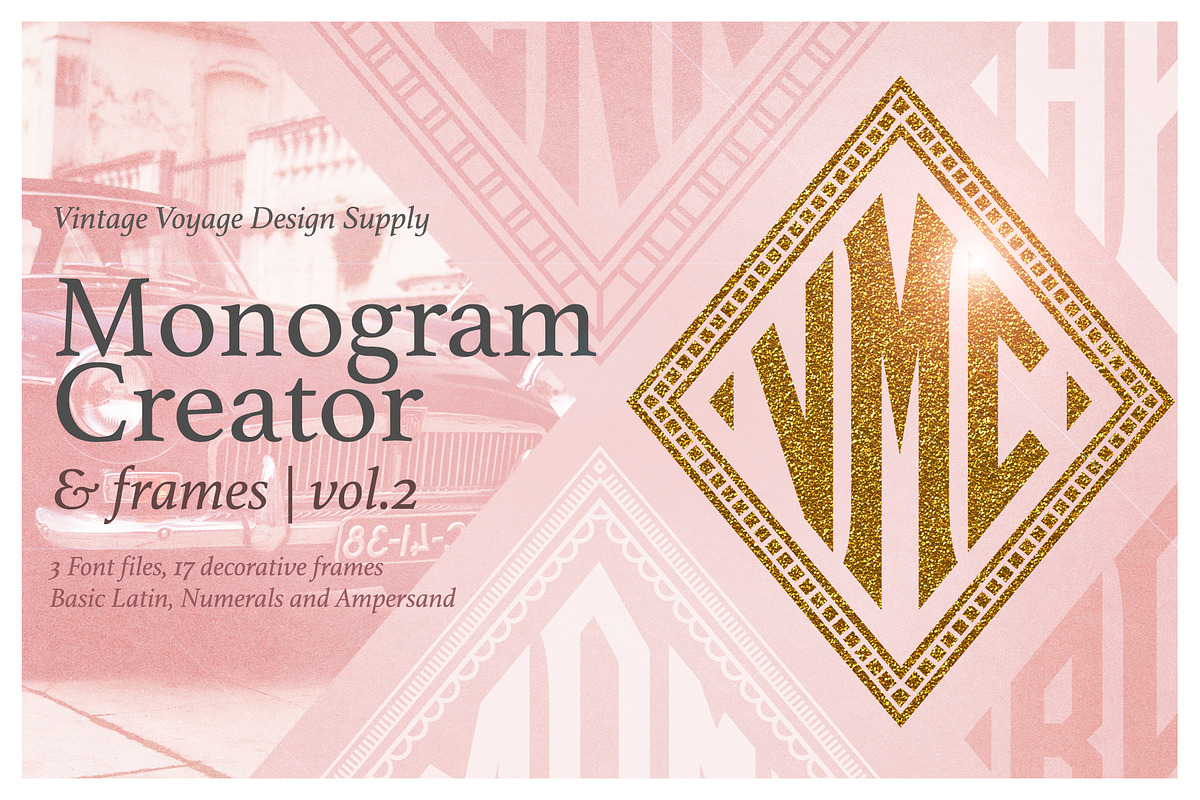 Diamond Monogram Creator & Frames in Monogram Fonts - product preview 8