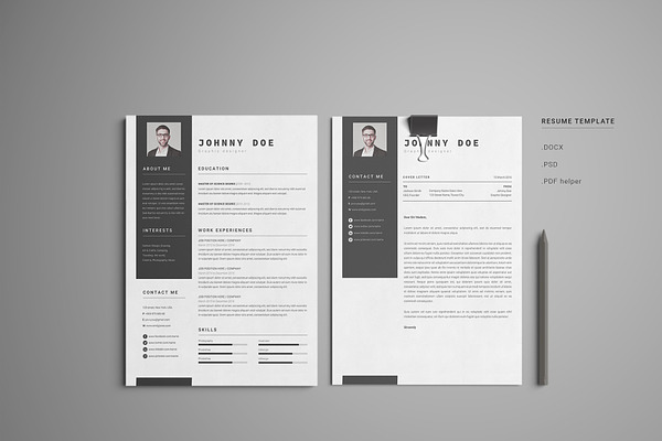 Office Simple CV-Resume Template *C