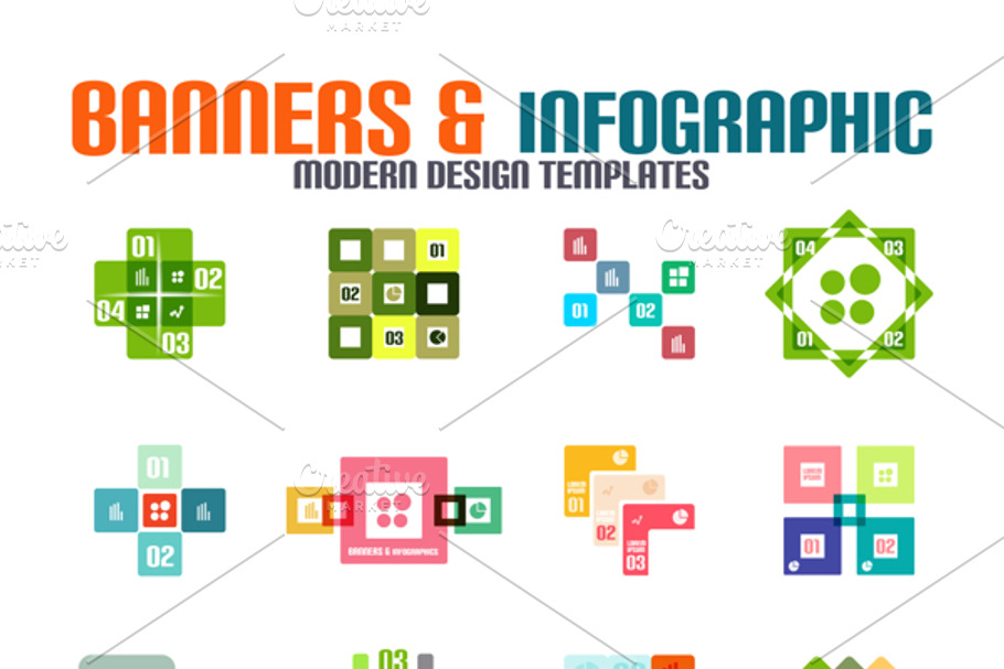 16 paper infographic designs set 32 in Graphics - product preview 8