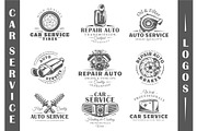9 Car Service Logos Templates Vol.1
