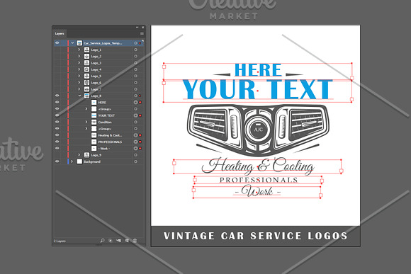 9 Car Service Logos Templates Vol.1 in Logo Templates - product preview 3