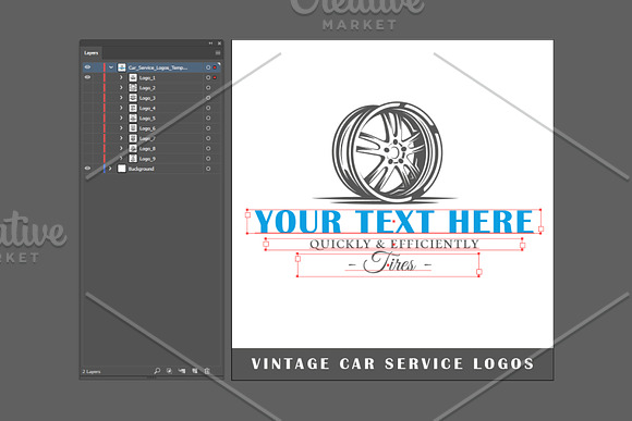 9 Car Service Logos Templates Vol.2 in Logo Templates - product preview 3