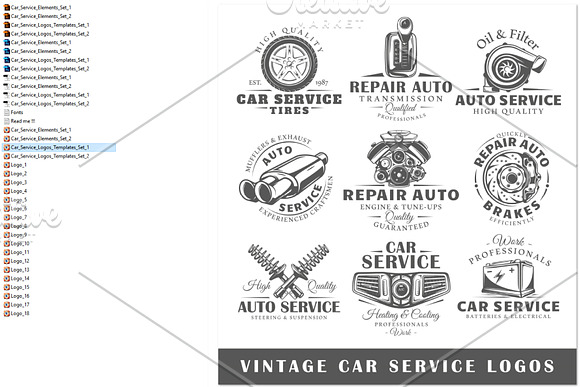 18 Car Service Logos Templates in Logo Templates - product preview 5