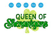 Queen of Shenanigans St Patricks SVG