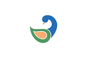 Duck modern logo vector illustration design on a white background